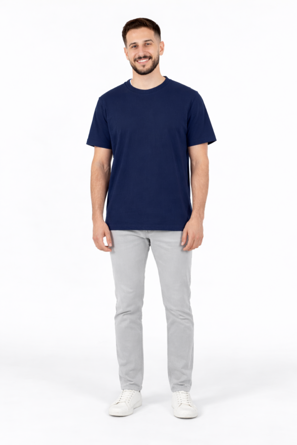Men’s Navy Blue Basic T-Shirt