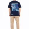 Men’s Navy Blue Graphic T-Shirt – Dragon Print
