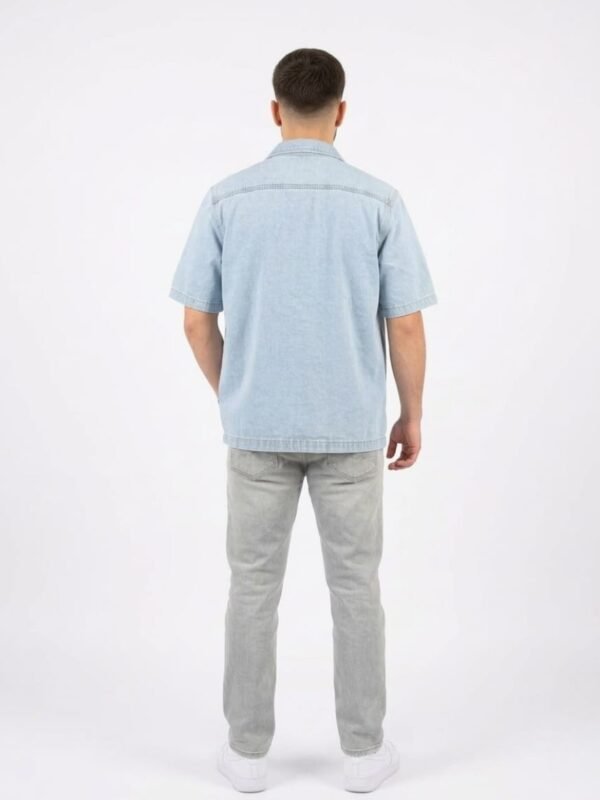 Men’s Short Sleeve Denim Shirt