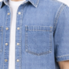Men’s Casual Denim Shirt – Short Sleeve