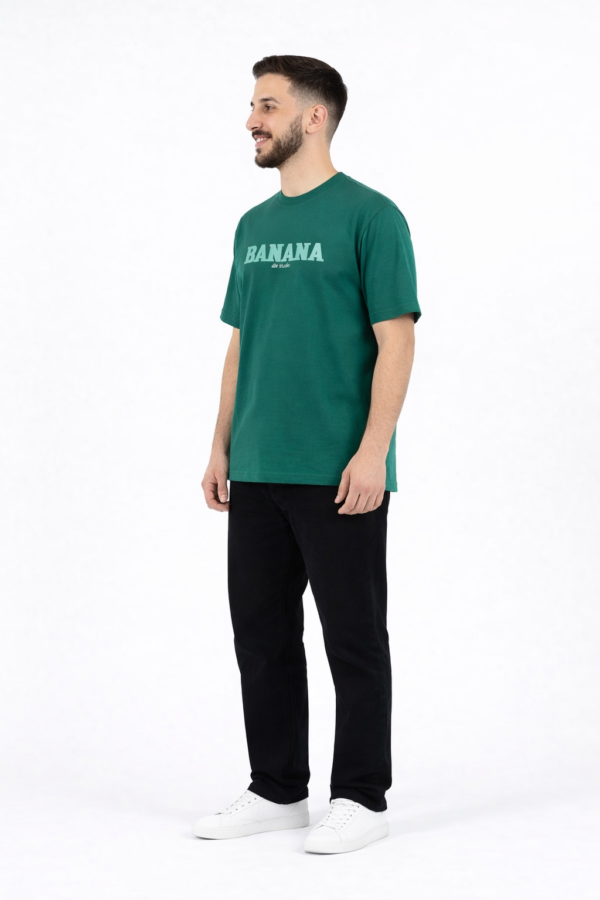 Men’s Green T-Shirt – Banana Print
