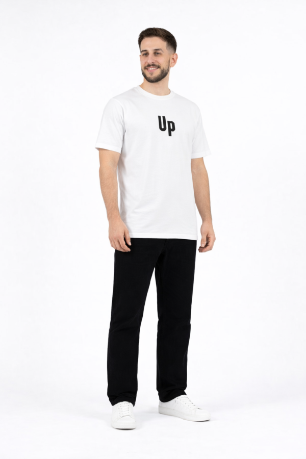 Men’s White T-Shirt – UP Print