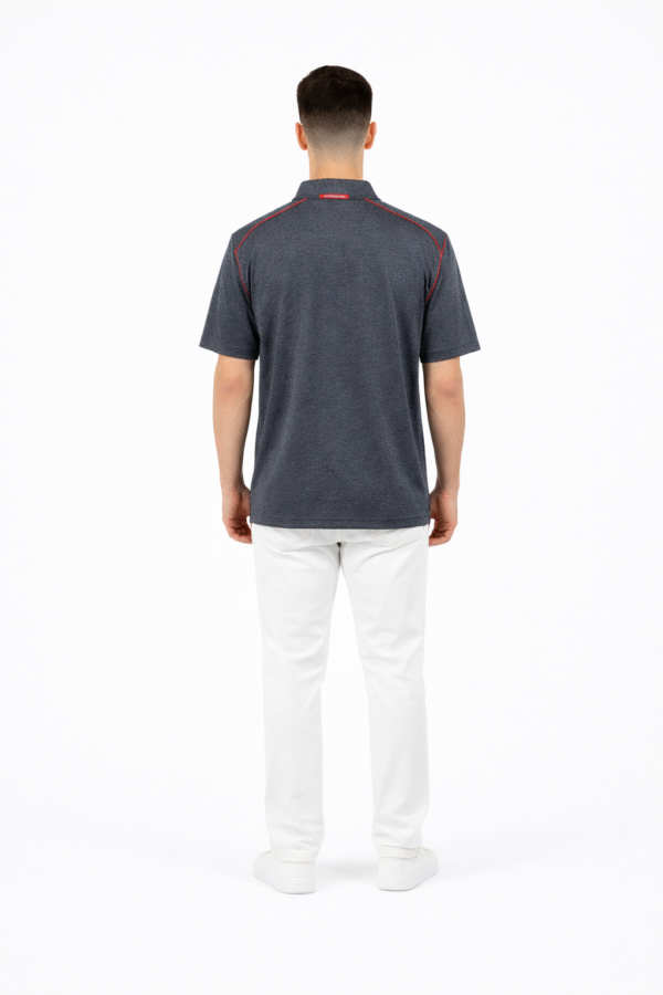 Men's Athletic Zip Polo Shirt – Dark Grey | Rosario Gym Men's Athletic Zip Polo Shirt – Dark Grey | Rosario Gym