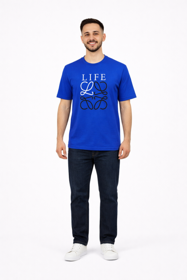 Men's Graphic T-Shirt – Blue | Rally Life Print Men's Graphic T-Shirt – Blue | Rally Life Print