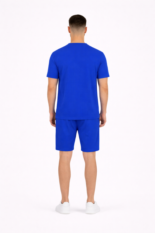 Men's Casual T-Shirt & Shorts Set – Blue Men's Casual T-Shirt & Shorts Set – Blue