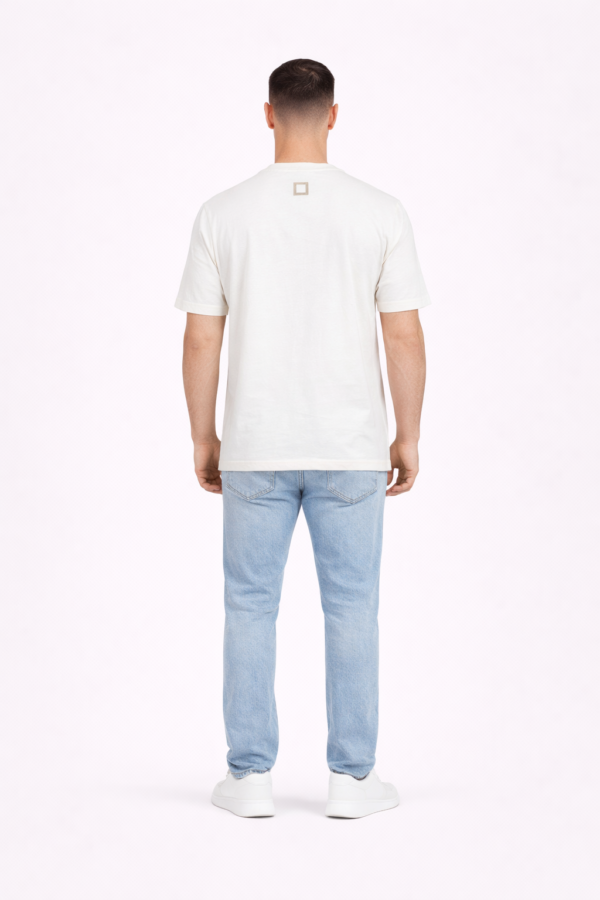 WR Men's Graphic Print T-Shirt – White – XL