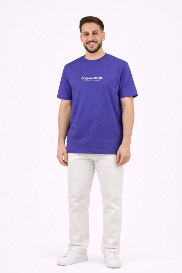 Jack & Jones Originals Studio T-Shirt – Purple – XL Jack & Jones Originals Studio T-Shirt – Purple – XL