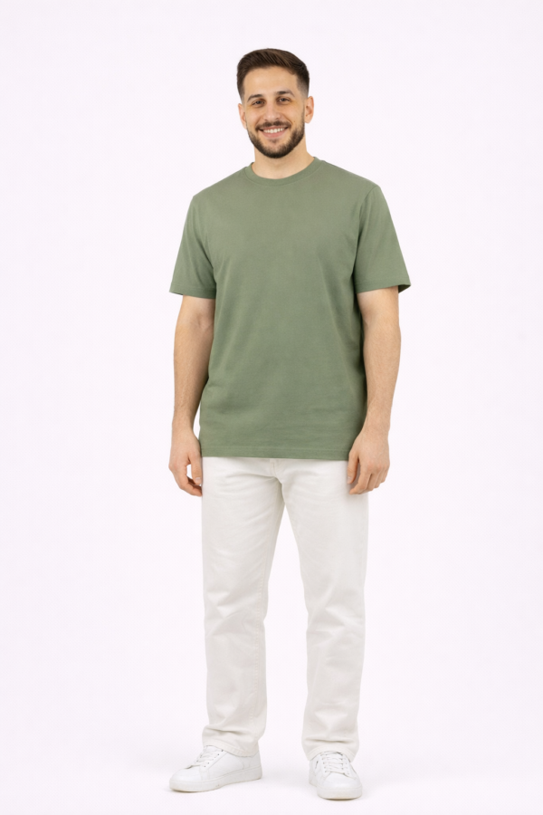 Magic Jeans Men's Basic T-Shirt – Sage Green – XL