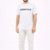 ESSENTIALS Men's Minimal Logo T-Shirt – White – XL ESSENTIALS Men's Minimal Logo T-Shirt – White – XL