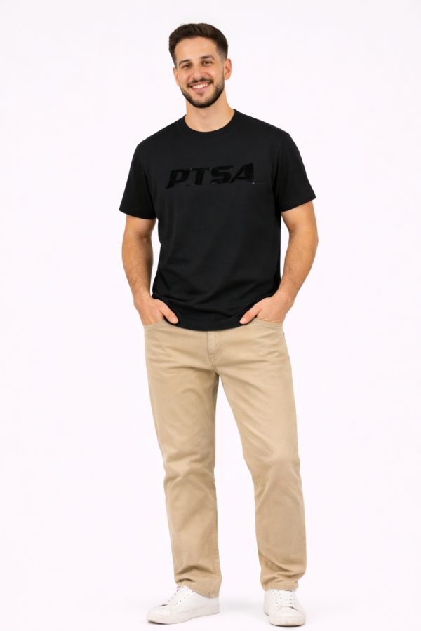 JONSA Black Relaxed Fit T-Shirt