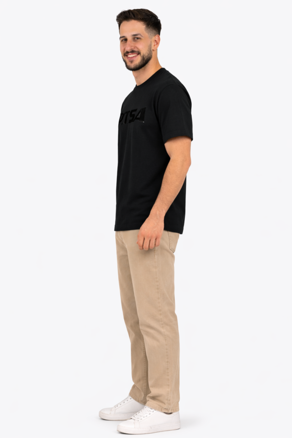 JONSA Black Relaxed Fit T-Shirt
