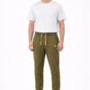 B Olive Green Casual Jogger Sweatpants for Men L & XL