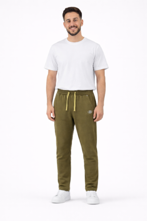B Olive Green Casual Jogger Sweatpants for Men L & XL B Olive Green Casual Jogger Sweatpants for Men L & XL