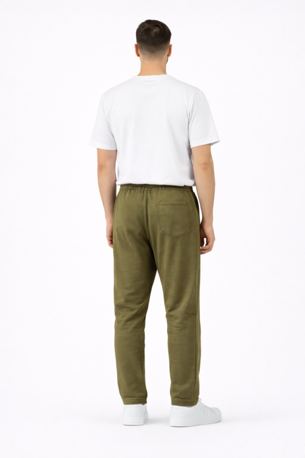 B Olive Green Casual Jogger Sweatpants for Men L & XL